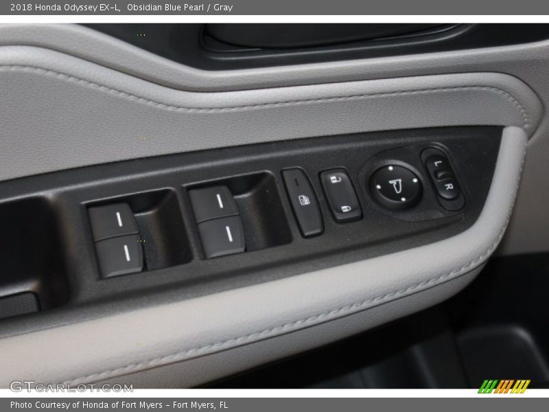 Obsidian Blue Pearl / Gray 2018 Honda Odyssey EX-L