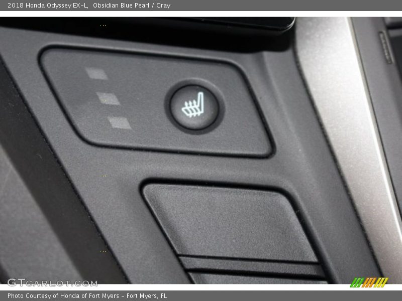 Obsidian Blue Pearl / Gray 2018 Honda Odyssey EX-L