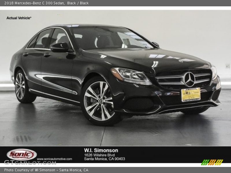 Black / Black 2018 Mercedes-Benz C 300 Sedan