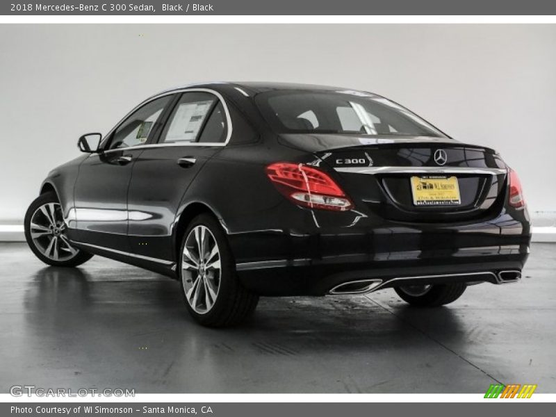 Black / Black 2018 Mercedes-Benz C 300 Sedan