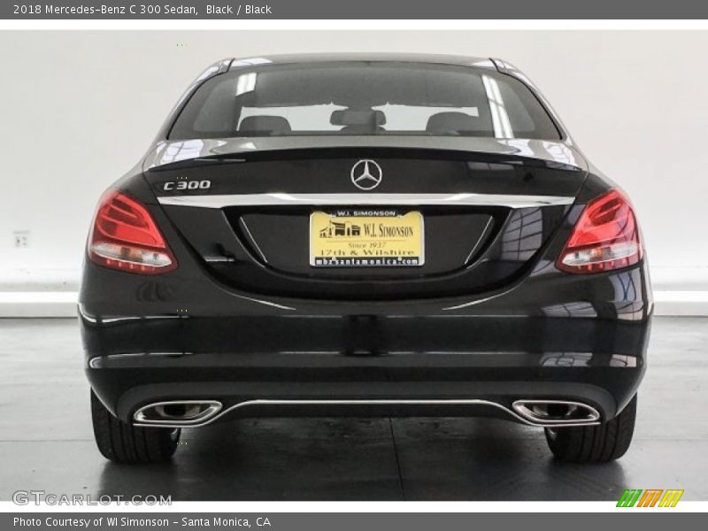 Black / Black 2018 Mercedes-Benz C 300 Sedan