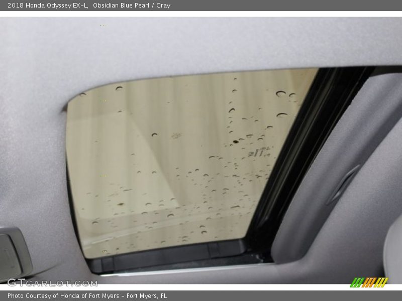 Obsidian Blue Pearl / Gray 2018 Honda Odyssey EX-L