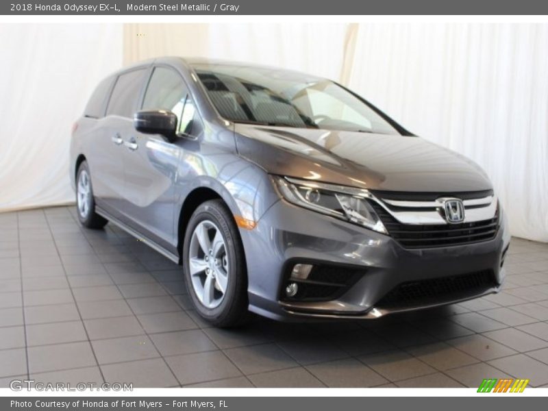 Modern Steel Metallic / Gray 2018 Honda Odyssey EX-L