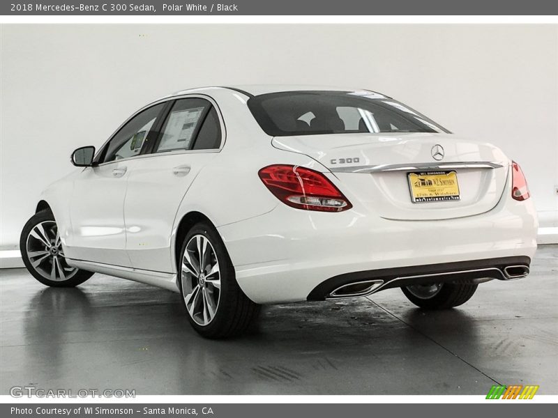Polar White / Black 2018 Mercedes-Benz C 300 Sedan