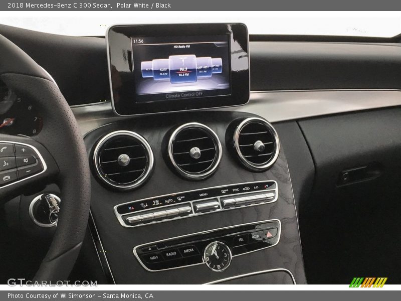 Polar White / Black 2018 Mercedes-Benz C 300 Sedan