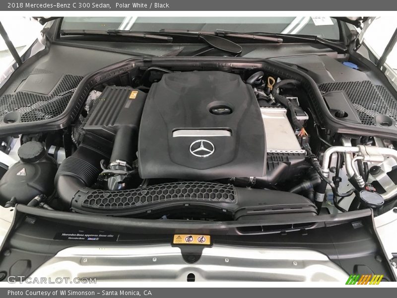 Polar White / Black 2018 Mercedes-Benz C 300 Sedan
