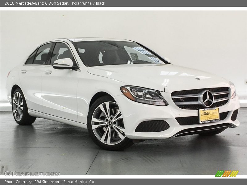 Polar White / Black 2018 Mercedes-Benz C 300 Sedan