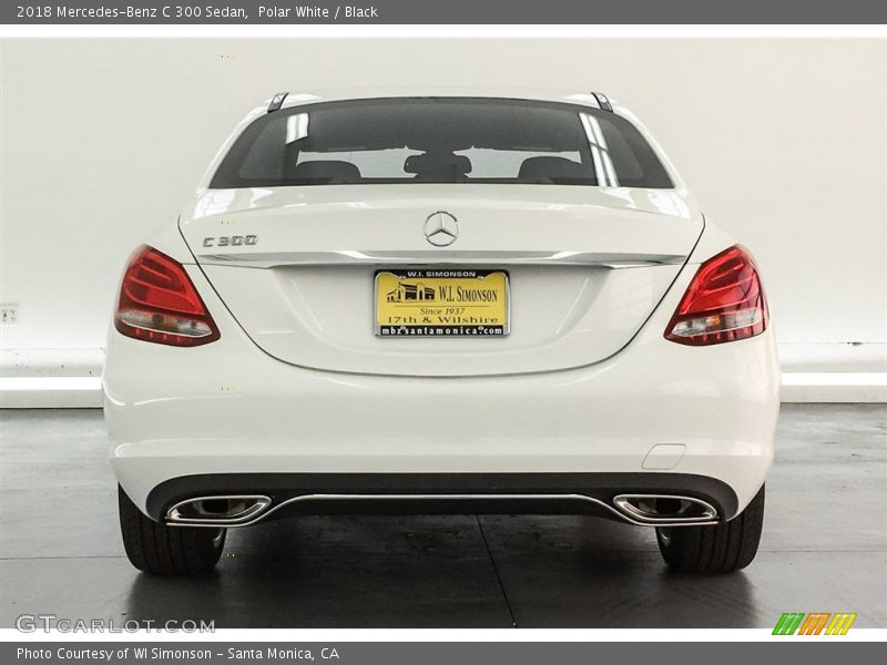 Polar White / Black 2018 Mercedes-Benz C 300 Sedan