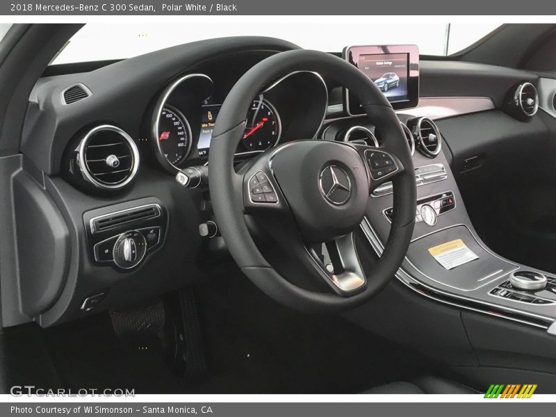 Polar White / Black 2018 Mercedes-Benz C 300 Sedan