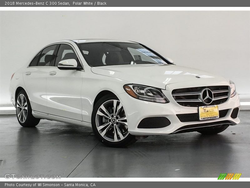 Polar White / Black 2018 Mercedes-Benz C 300 Sedan