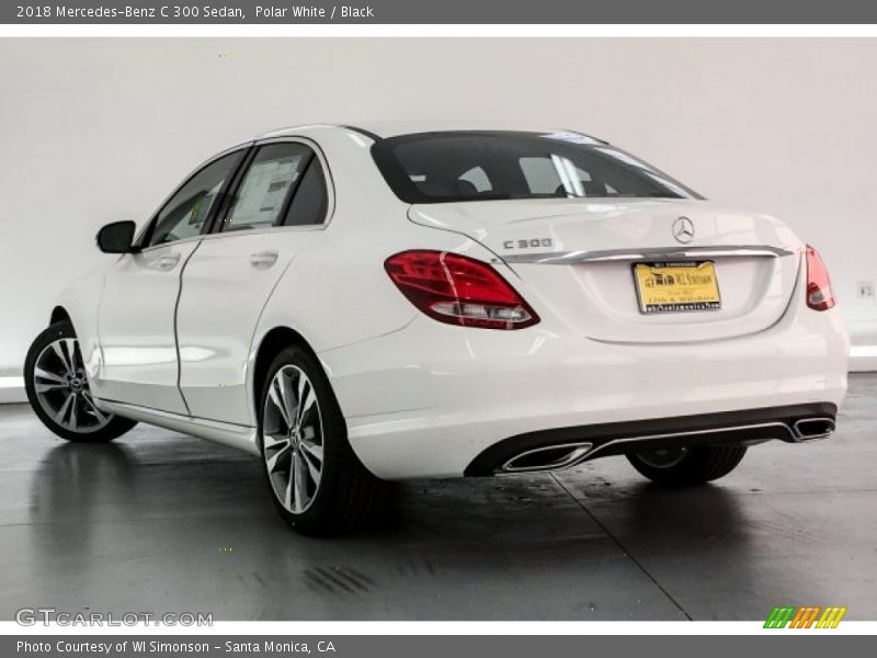 Polar White / Black 2018 Mercedes-Benz C 300 Sedan