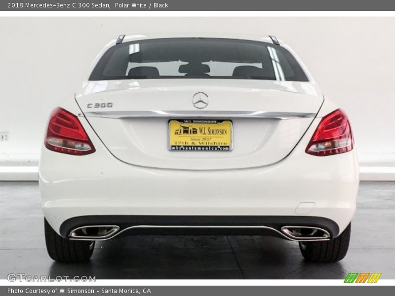Polar White / Black 2018 Mercedes-Benz C 300 Sedan