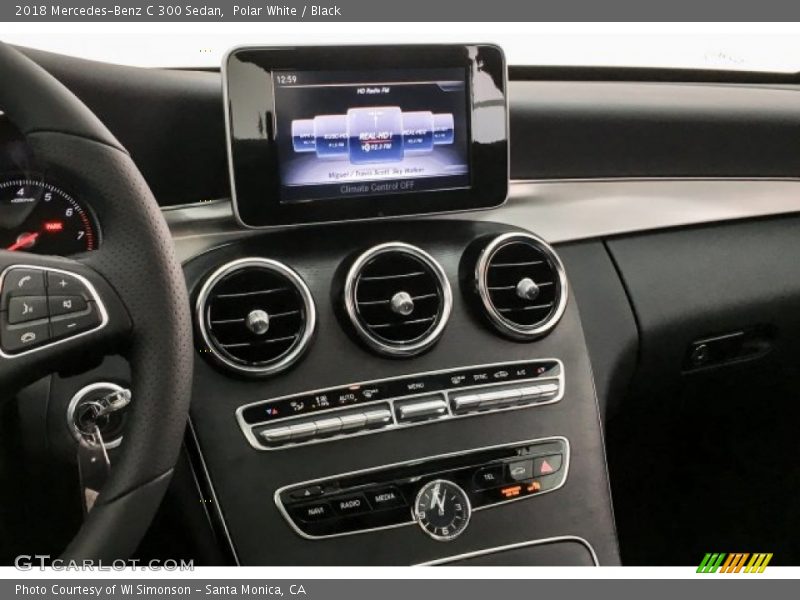 Polar White / Black 2018 Mercedes-Benz C 300 Sedan