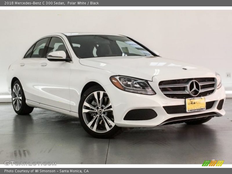 Polar White / Black 2018 Mercedes-Benz C 300 Sedan