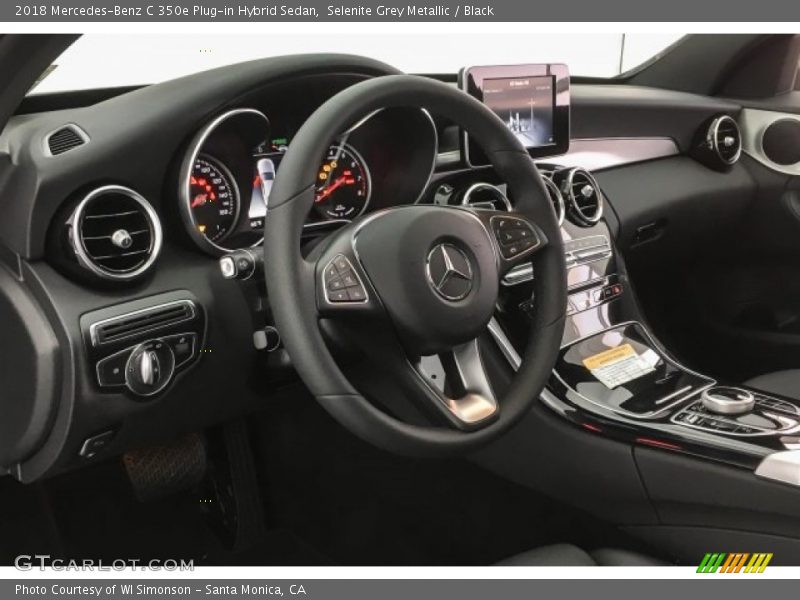 Selenite Grey Metallic / Black 2018 Mercedes-Benz C 350e Plug-in Hybrid Sedan