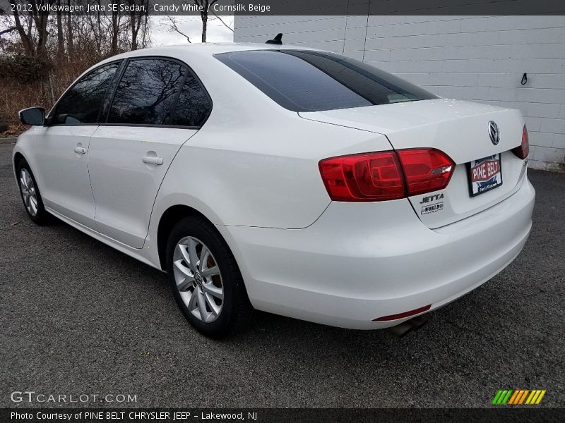 Candy White / Cornsilk Beige 2012 Volkswagen Jetta SE Sedan