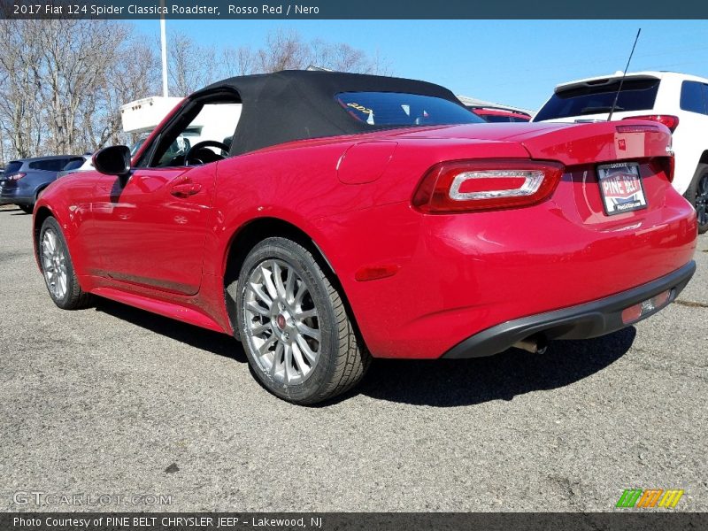 Rosso Red / Nero 2017 Fiat 124 Spider Classica Roadster