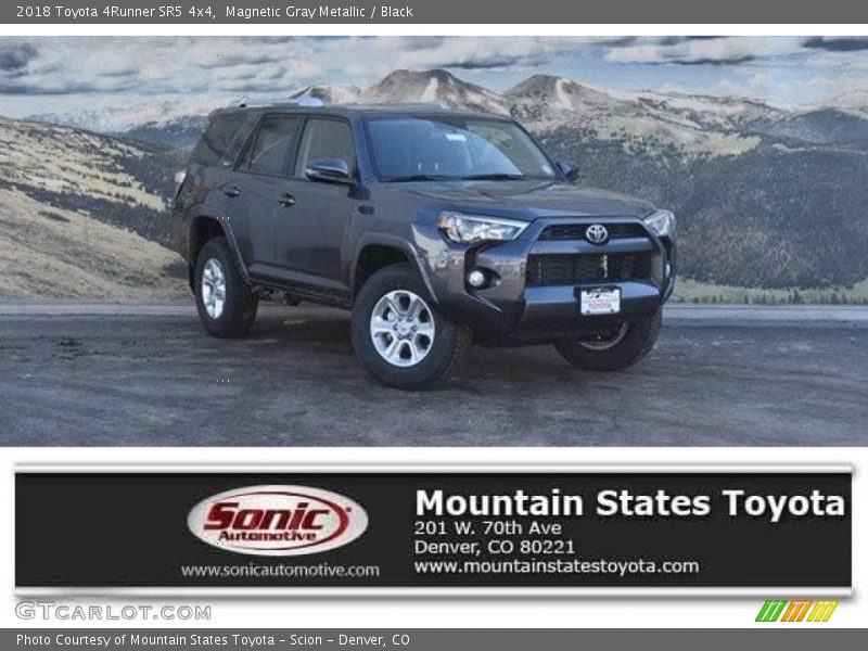 Magnetic Gray Metallic / Black 2018 Toyota 4Runner SR5 4x4