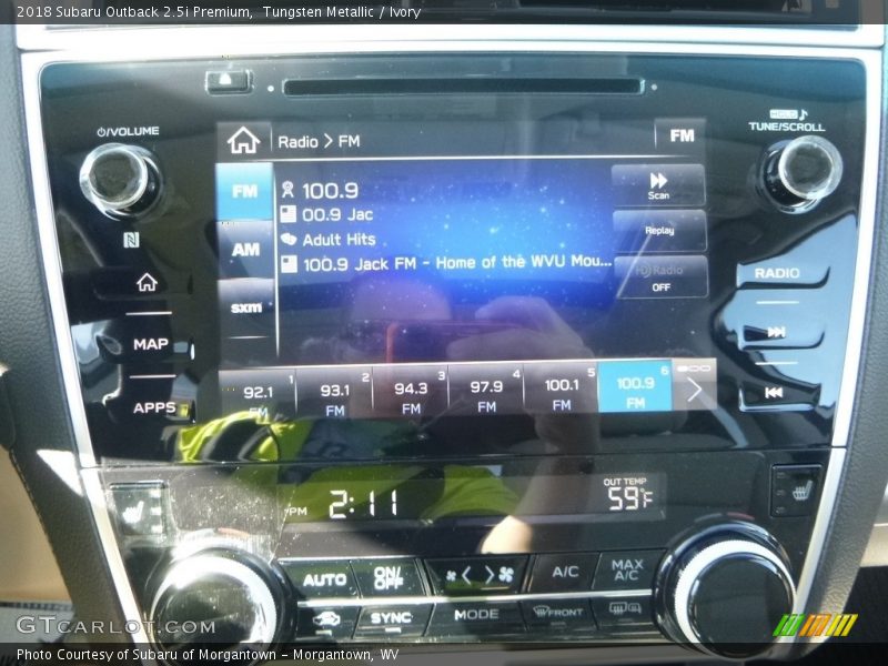 Tungsten Metallic / Ivory 2018 Subaru Outback 2.5i Premium