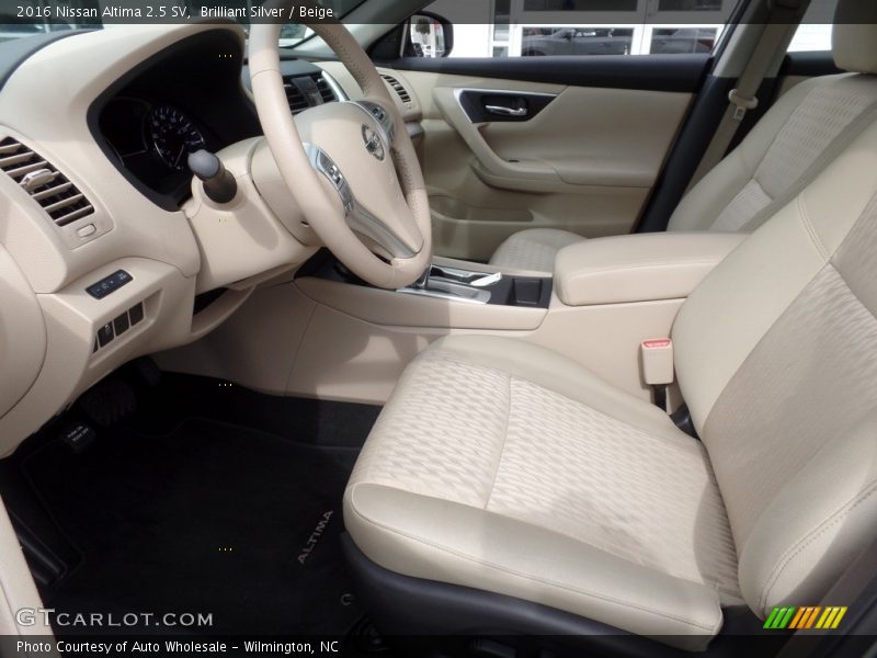 Brilliant Silver / Beige 2016 Nissan Altima 2.5 SV