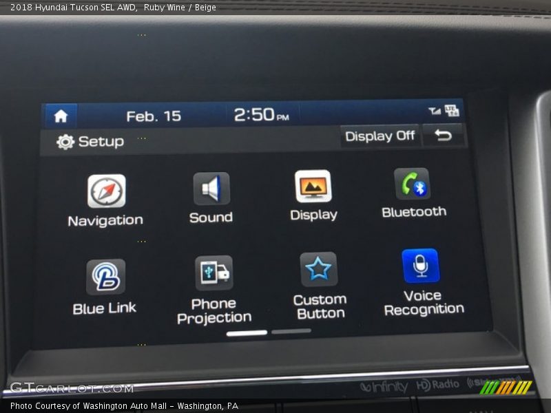 Ruby Wine / Beige 2018 Hyundai Tucson SEL AWD