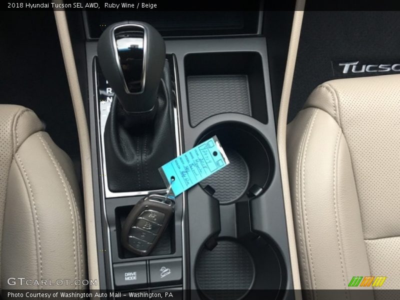 Ruby Wine / Beige 2018 Hyundai Tucson SEL AWD