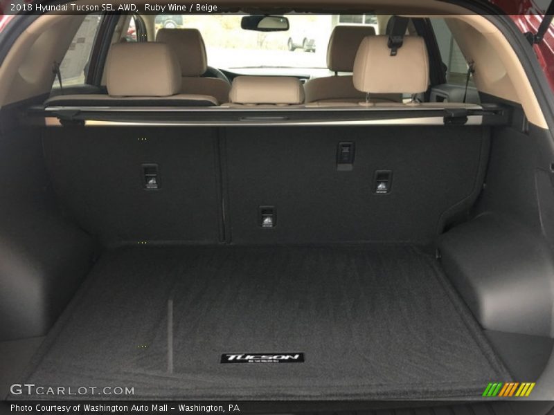 Ruby Wine / Beige 2018 Hyundai Tucson SEL AWD