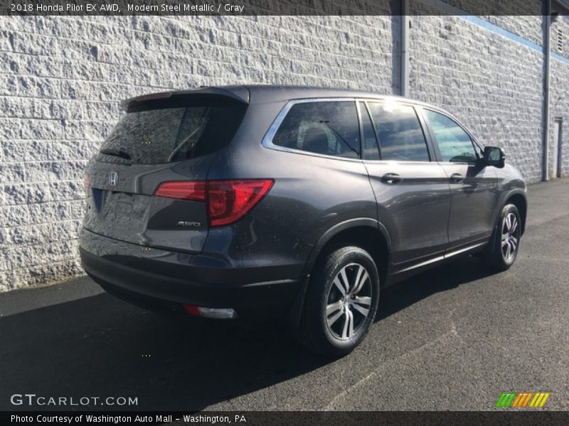Modern Steel Metallic / Gray 2018 Honda Pilot EX AWD