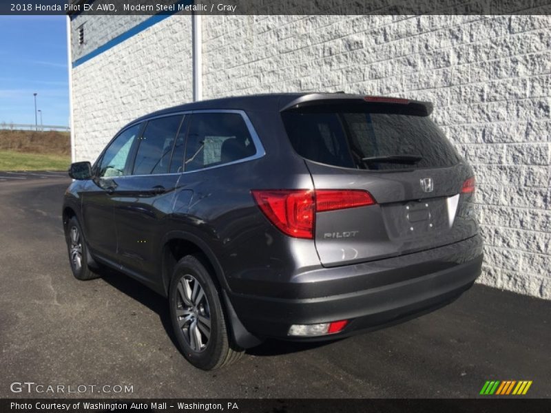 Modern Steel Metallic / Gray 2018 Honda Pilot EX AWD