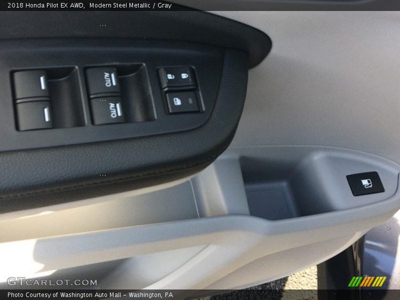 Modern Steel Metallic / Gray 2018 Honda Pilot EX AWD