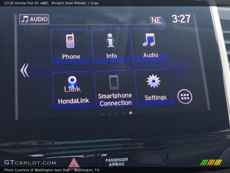 Modern Steel Metallic / Gray 2018 Honda Pilot EX AWD