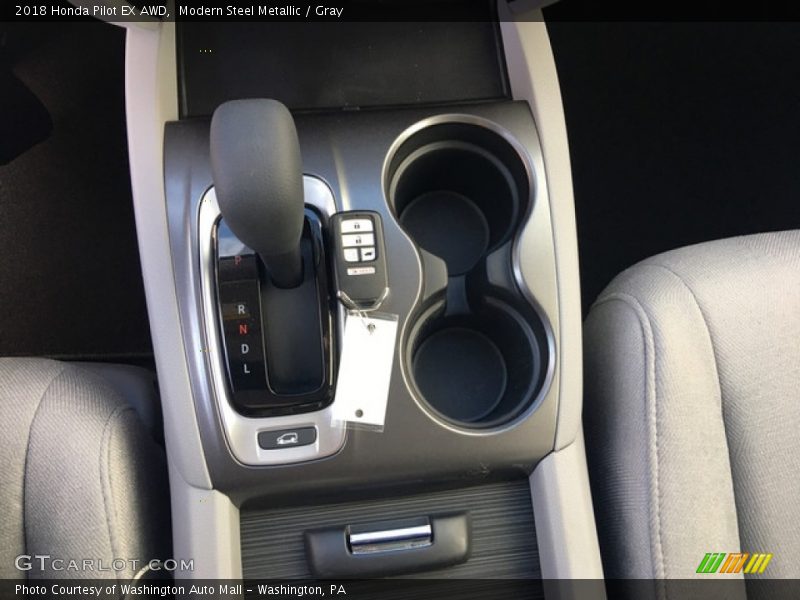 Modern Steel Metallic / Gray 2018 Honda Pilot EX AWD