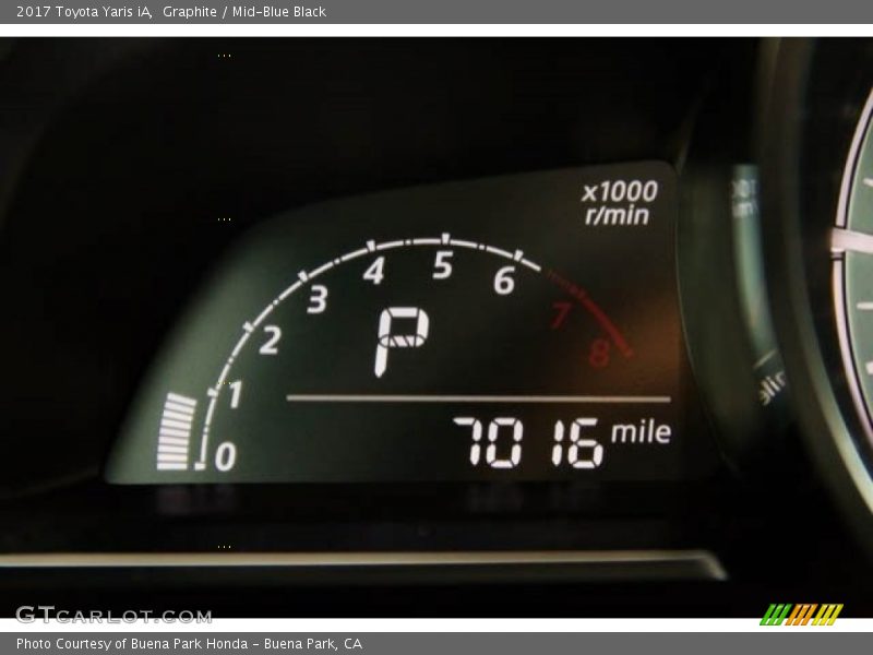 Graphite / Mid-Blue Black 2017 Toyota Yaris iA