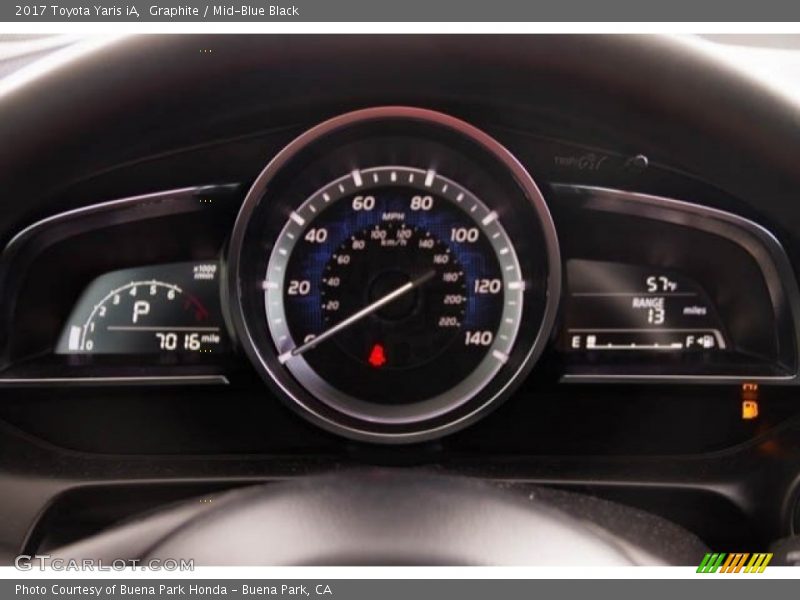 Graphite / Mid-Blue Black 2017 Toyota Yaris iA