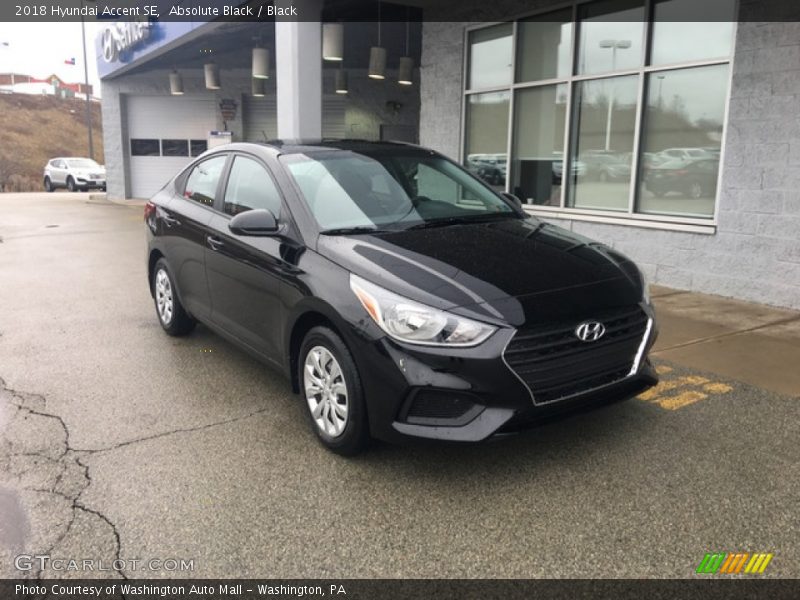 Absolute Black / Black 2018 Hyundai Accent SE