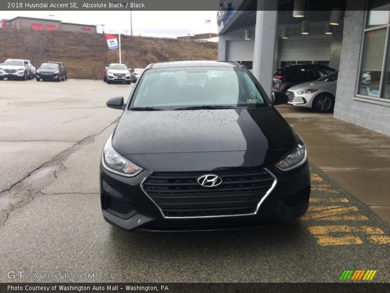 Absolute Black / Black 2018 Hyundai Accent SE