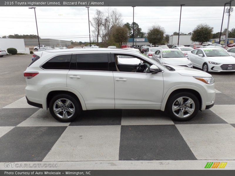 Blizzard Pearl / Almond 2016 Toyota Highlander Limited