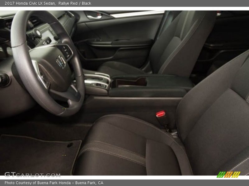 Rallye Red / Black 2017 Honda Civic LX Sedan
