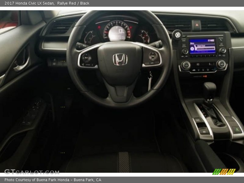 Rallye Red / Black 2017 Honda Civic LX Sedan