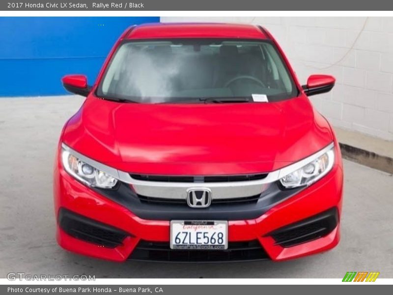 Rallye Red / Black 2017 Honda Civic LX Sedan