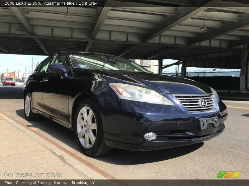 Aquamarine Blue / Light Gray 2008 Lexus ES 350