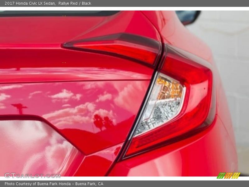 Rallye Red / Black 2017 Honda Civic LX Sedan