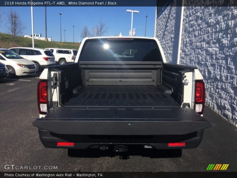 White Diamond Pearl / Black 2018 Honda Ridgeline RTL-T AWD