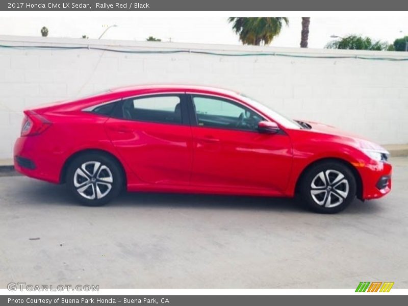 Rallye Red / Black 2017 Honda Civic LX Sedan