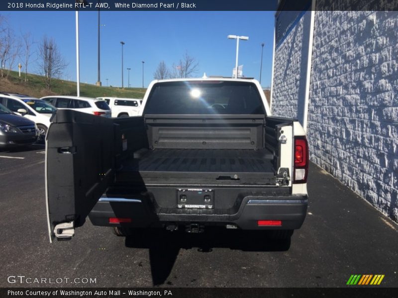 White Diamond Pearl / Black 2018 Honda Ridgeline RTL-T AWD