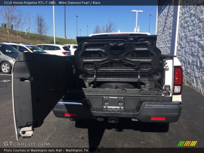 White Diamond Pearl / Black 2018 Honda Ridgeline RTL-T AWD