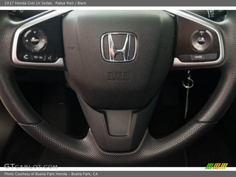 Rallye Red / Black 2017 Honda Civic LX Sedan