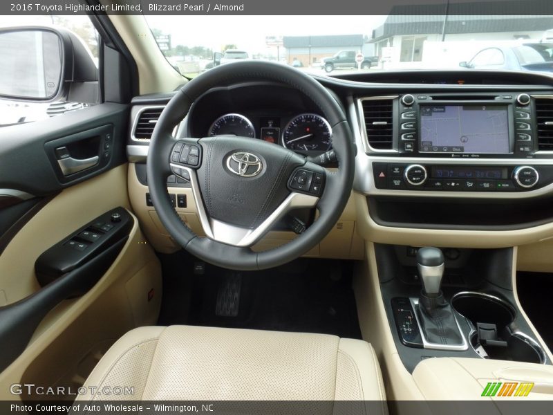 Blizzard Pearl / Almond 2016 Toyota Highlander Limited