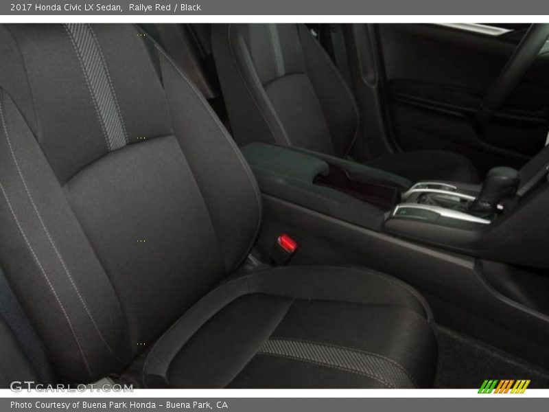 Rallye Red / Black 2017 Honda Civic LX Sedan