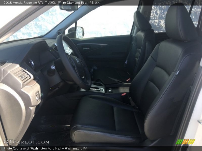 White Diamond Pearl / Black 2018 Honda Ridgeline RTL-T AWD